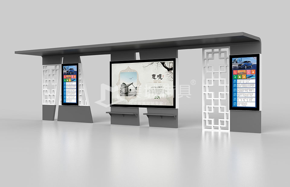 仿古候車亭 仿古候車亭