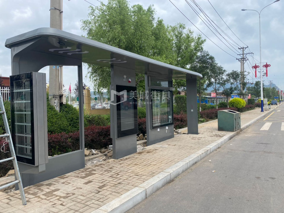 遼寧候車亭安裝現(xiàn)場(chǎng)圖 遼寧候車亭安裝現(xiàn)場(chǎng)圖