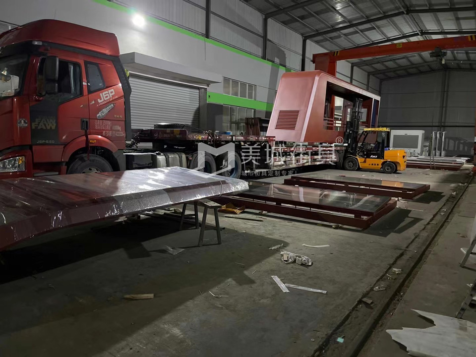 2022.10.6美城街具供應(yīng)忻州第二車(chē)、第三車(chē)候車(chē)亭發(fā)貨記錄